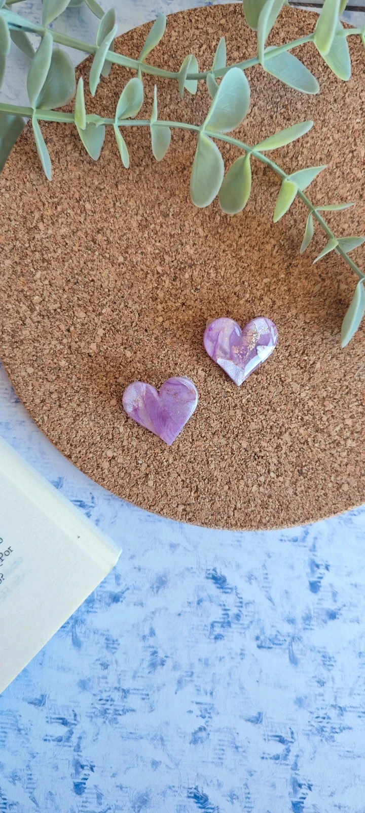 Lote 2 pares Pendientes Love – photo 3